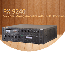 PX 9240 Six Zone Mixing Amplifier with Fault Detection