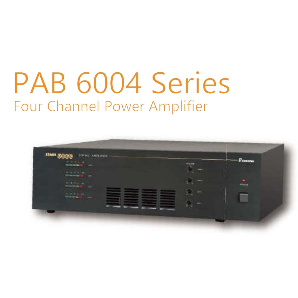 PAB 6004 Series Four Channel  Power Amplifier