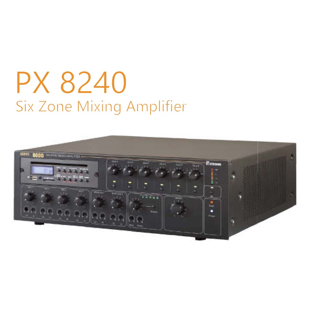PX 8240 Six Zone Mixing  Amplifier